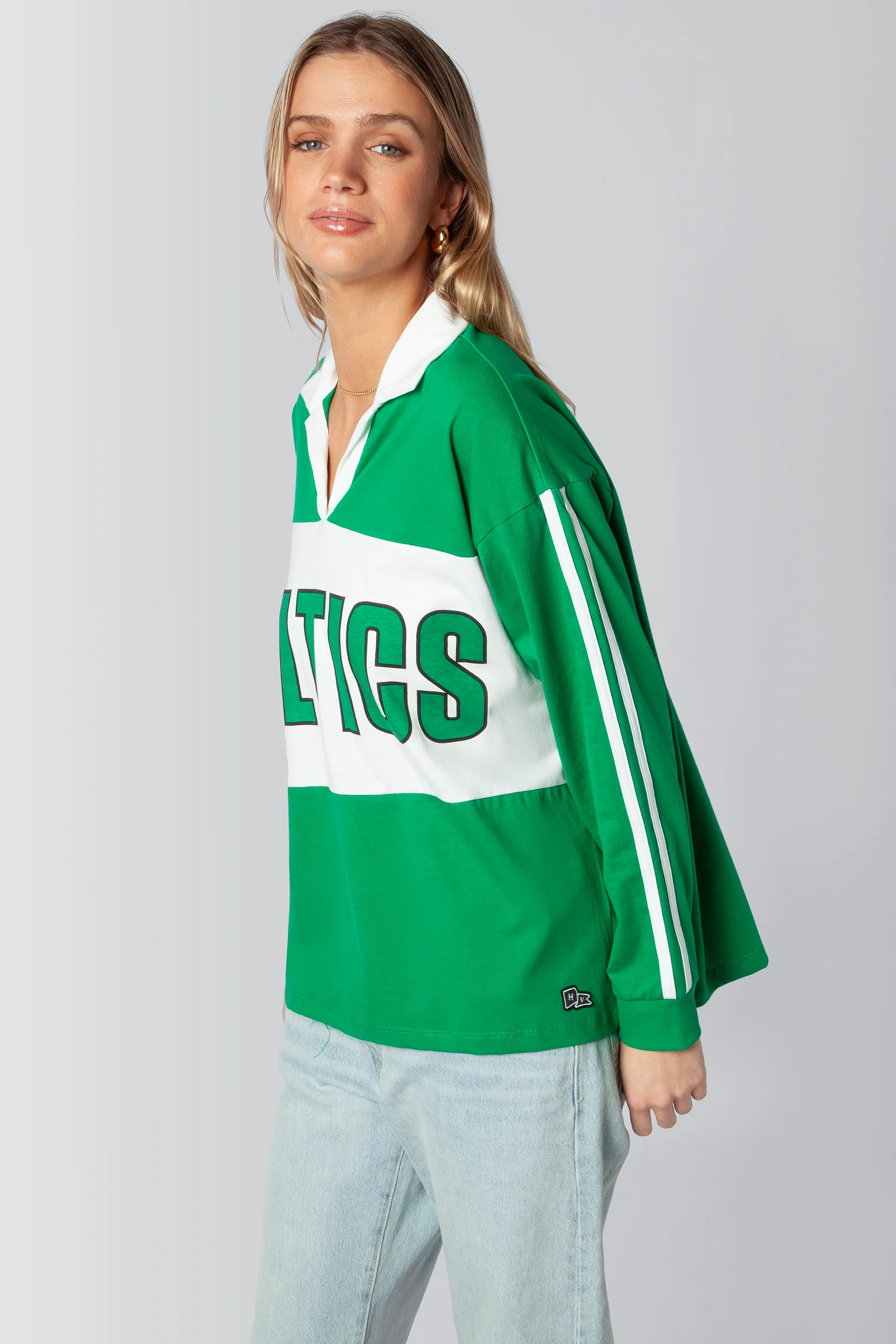 Boston Celtics Contrast Oversized Polo - Image 2