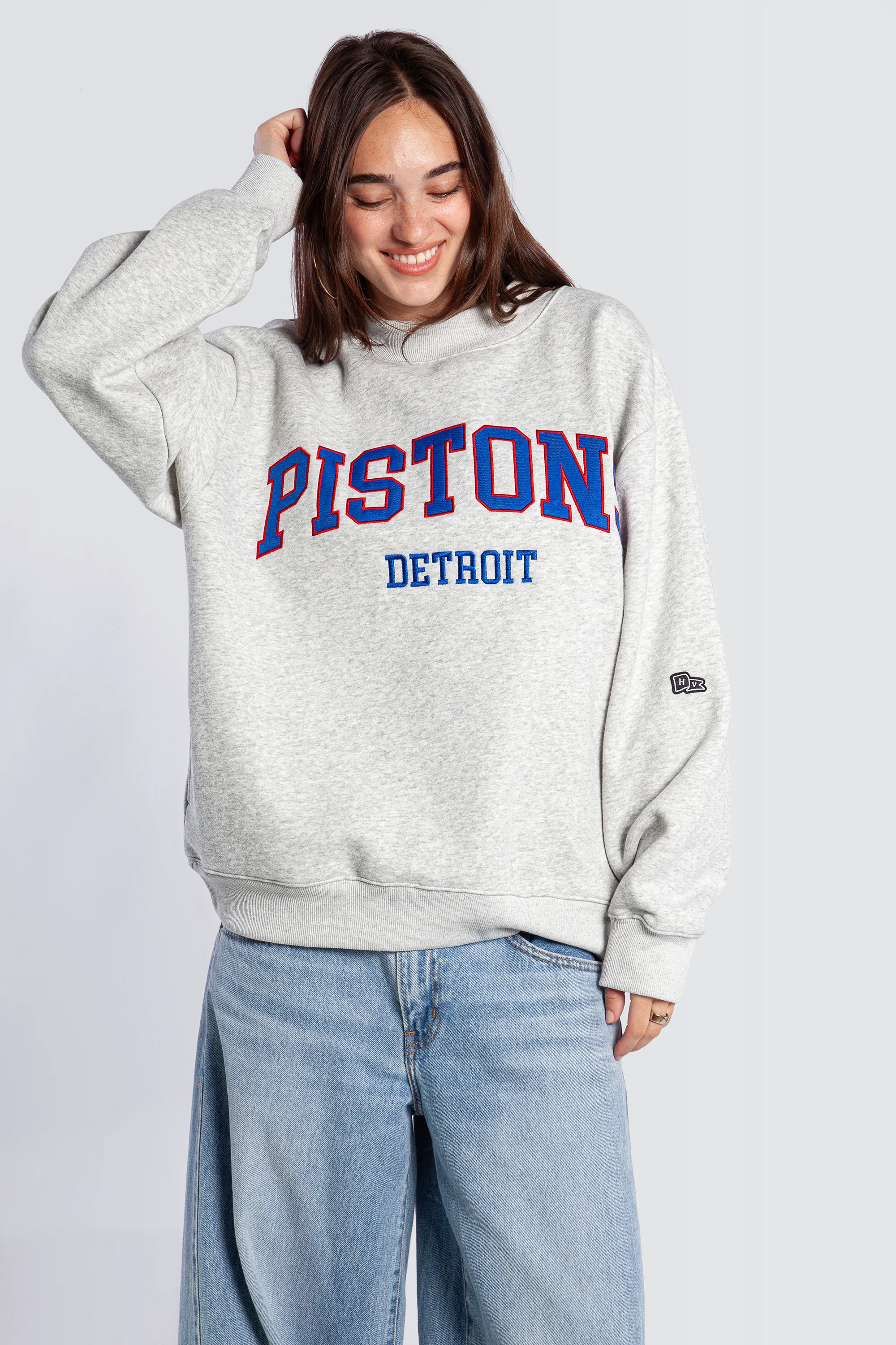 Detroit Pistons Mock Neck Crewneck