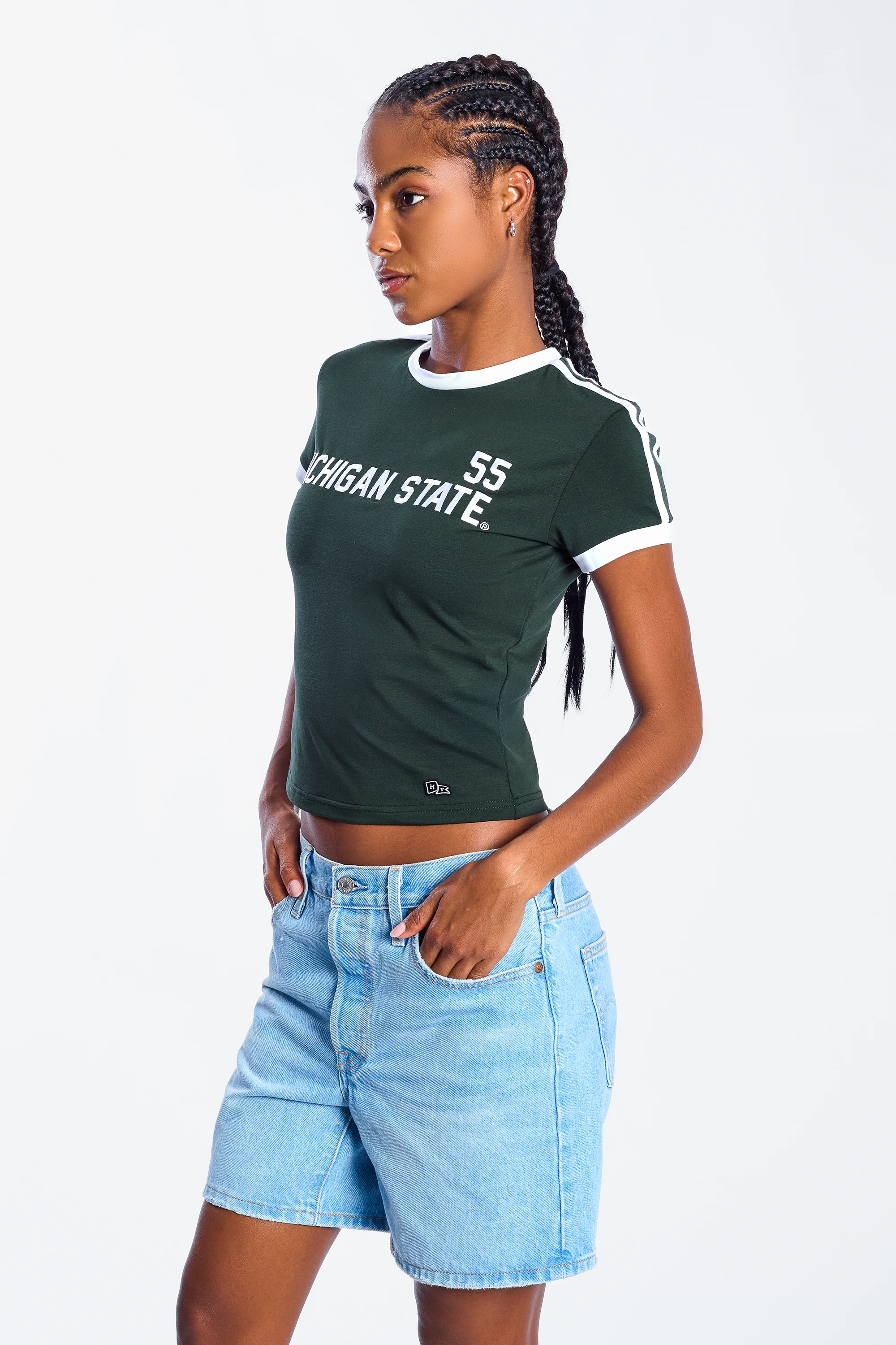 Michigan State University Goalie Baby Tee - Image 2