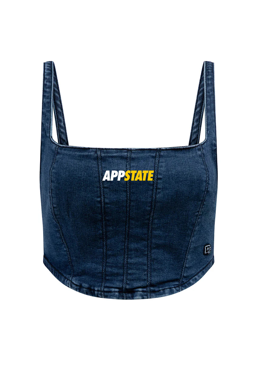 Appalachian State University Denim Corset - Image 3