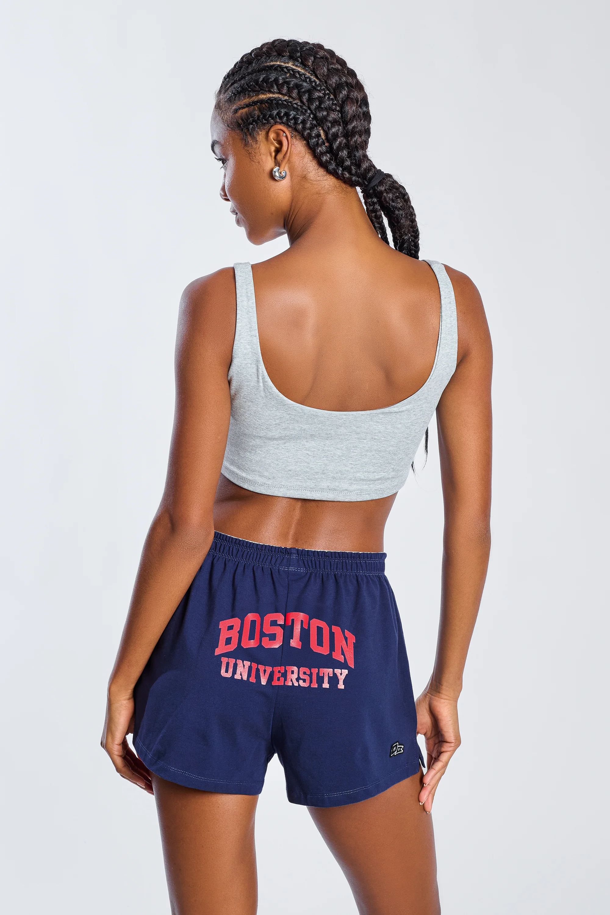 Boston University Scoop Neck Crop Top - Image 4