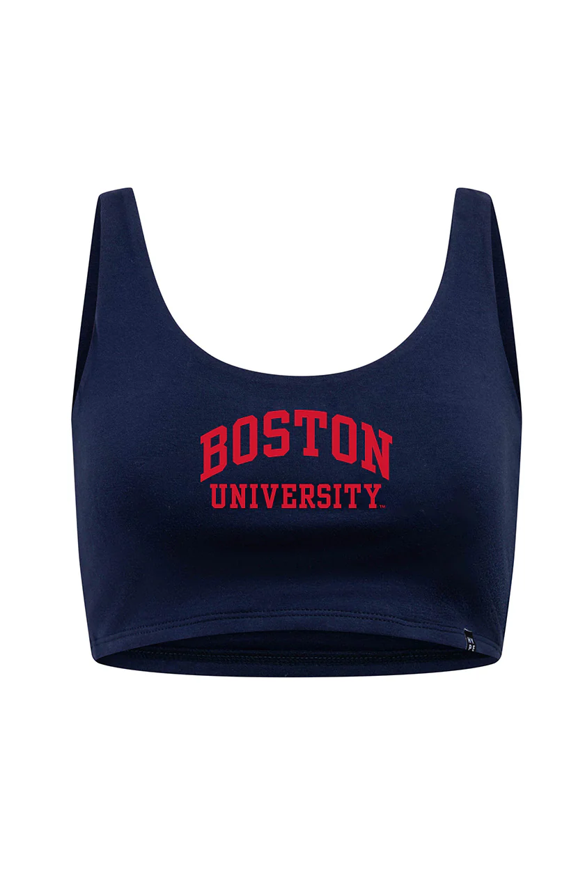 Boston University Scoop Neck Crop Top - Image 9
