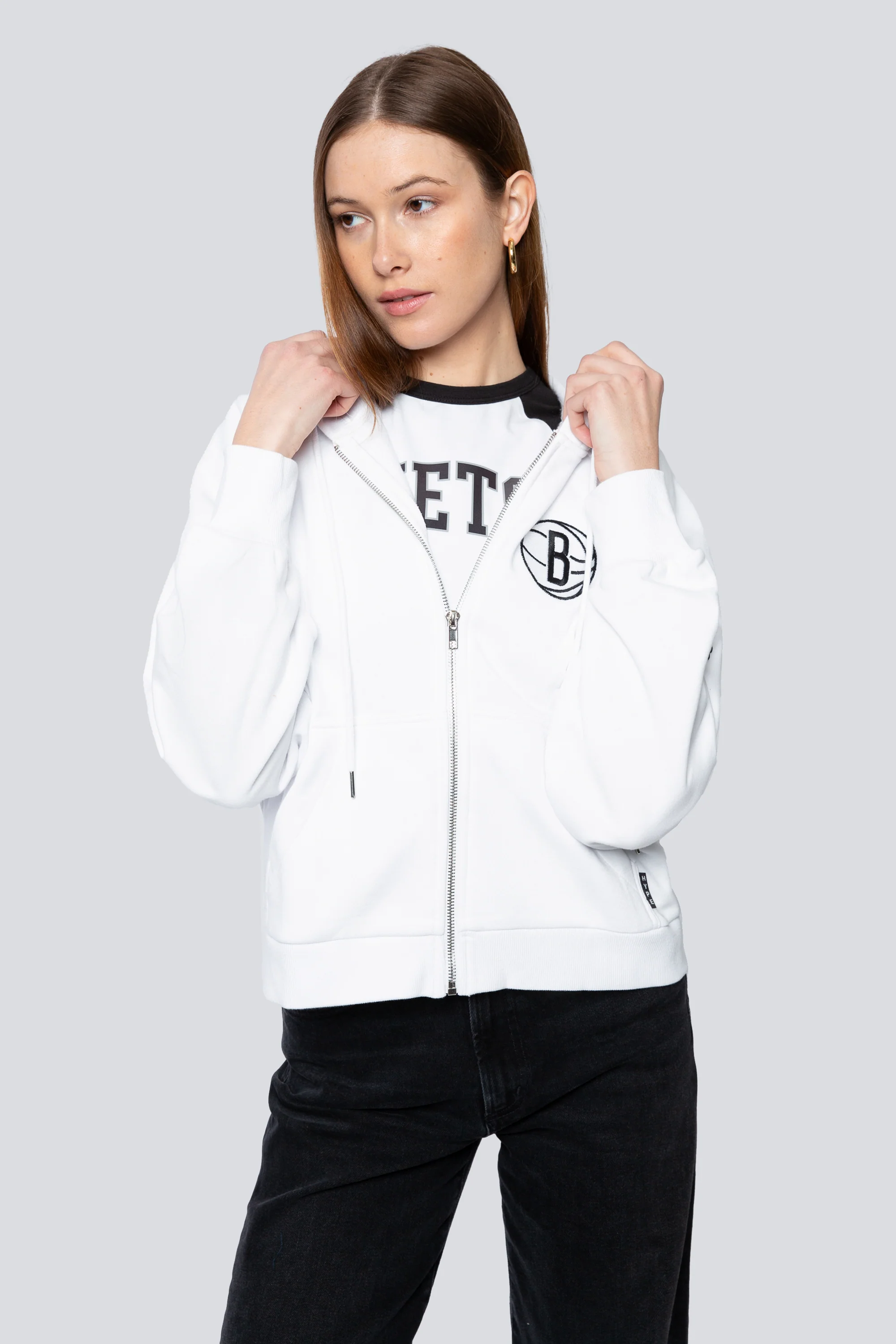 Brooklyn Nets Raglan Zip-Up - Image 3