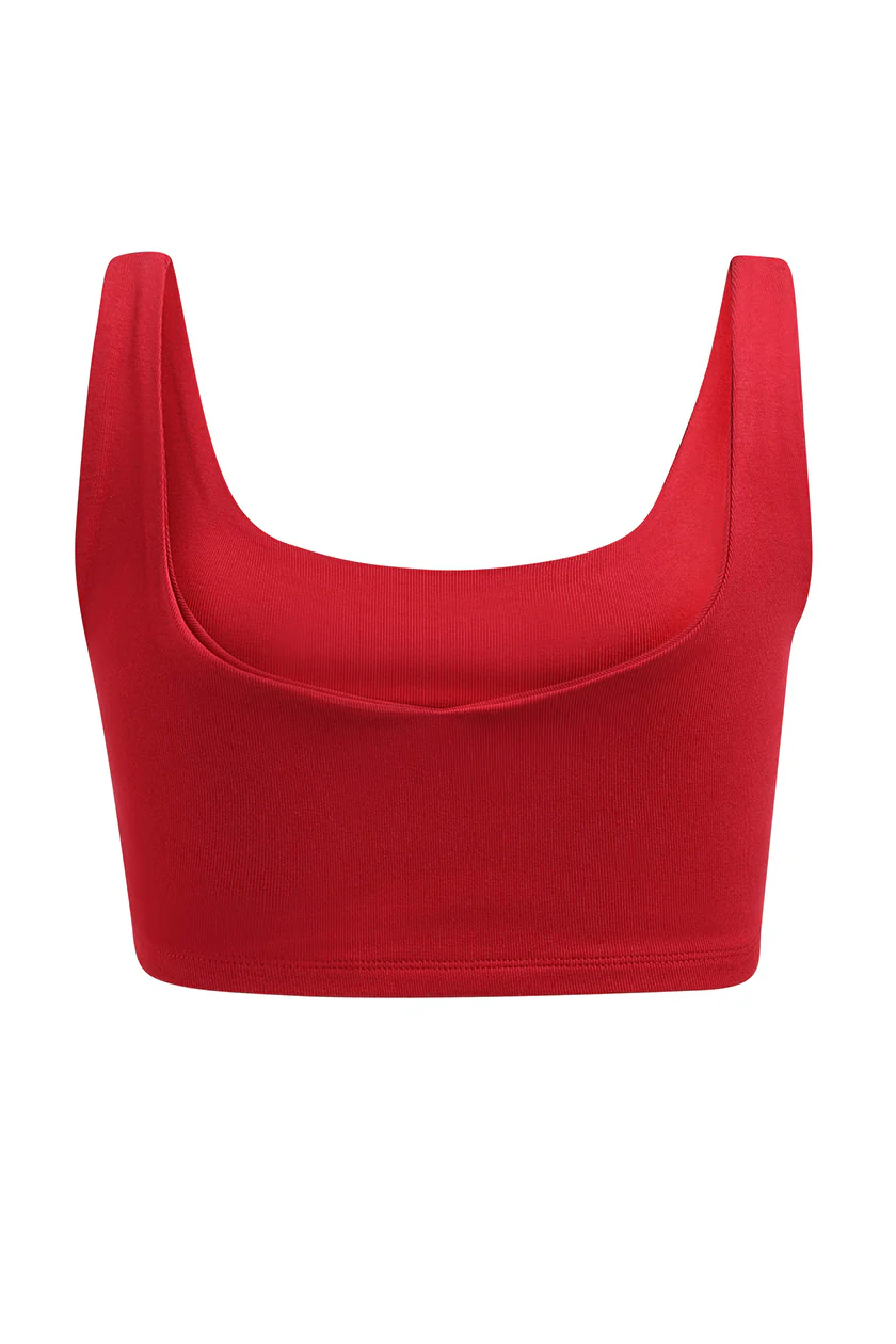 Brown University Scoop Neck Crop Top - Image 5