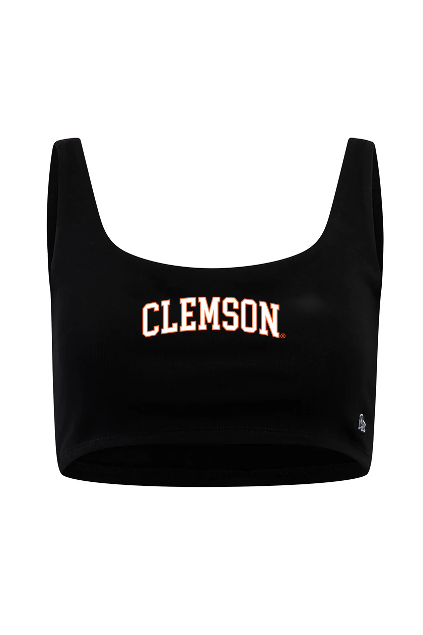 Clemson University Scoop Neck Crop Top - Image 9