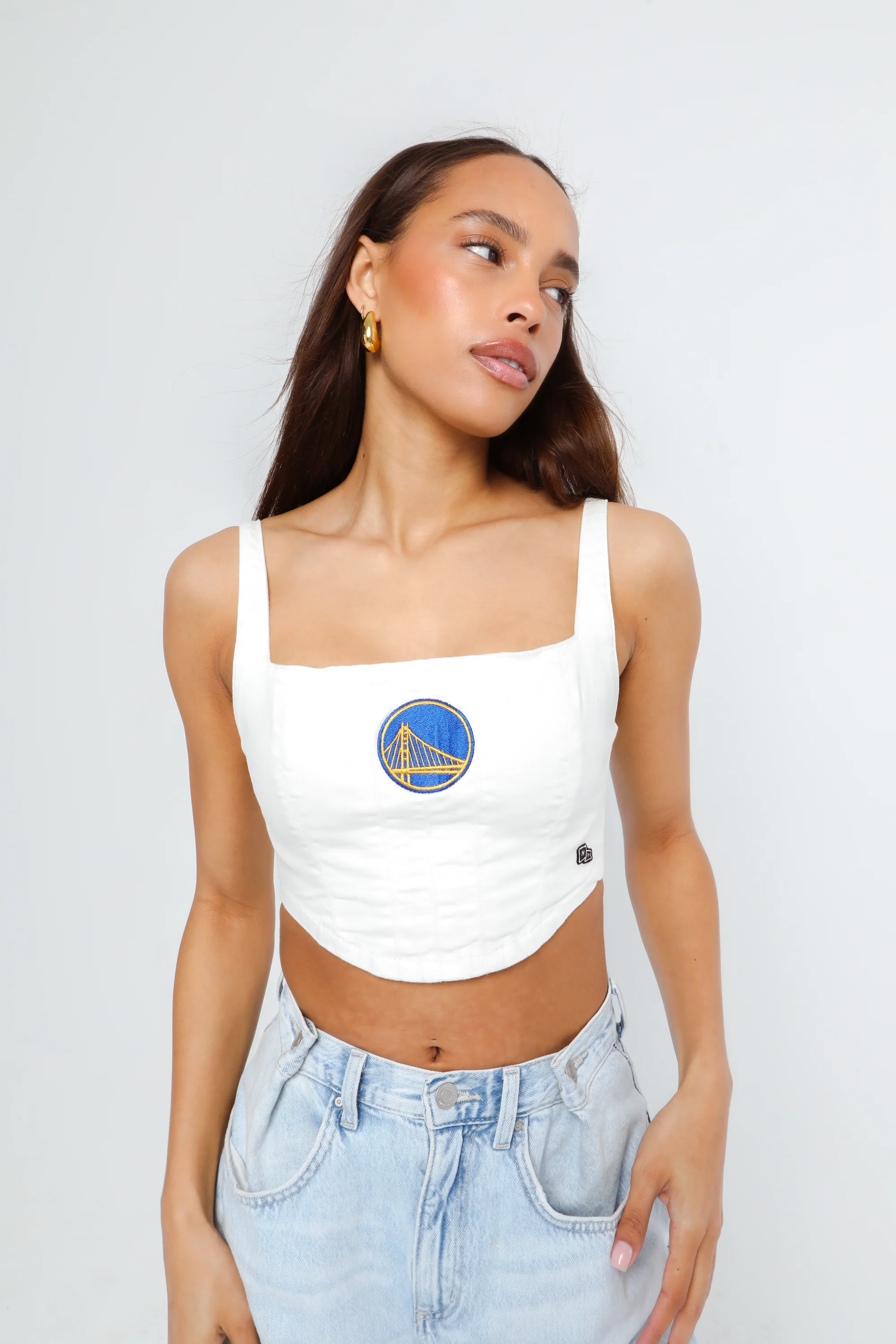 Golden State Warriors Denim Corset - Image 4