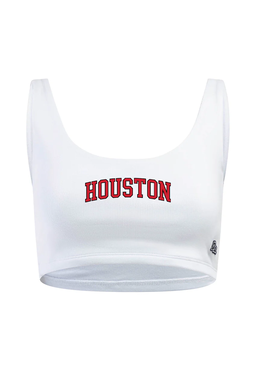 University of Houston Scoop Neck Crop Top - Image 4