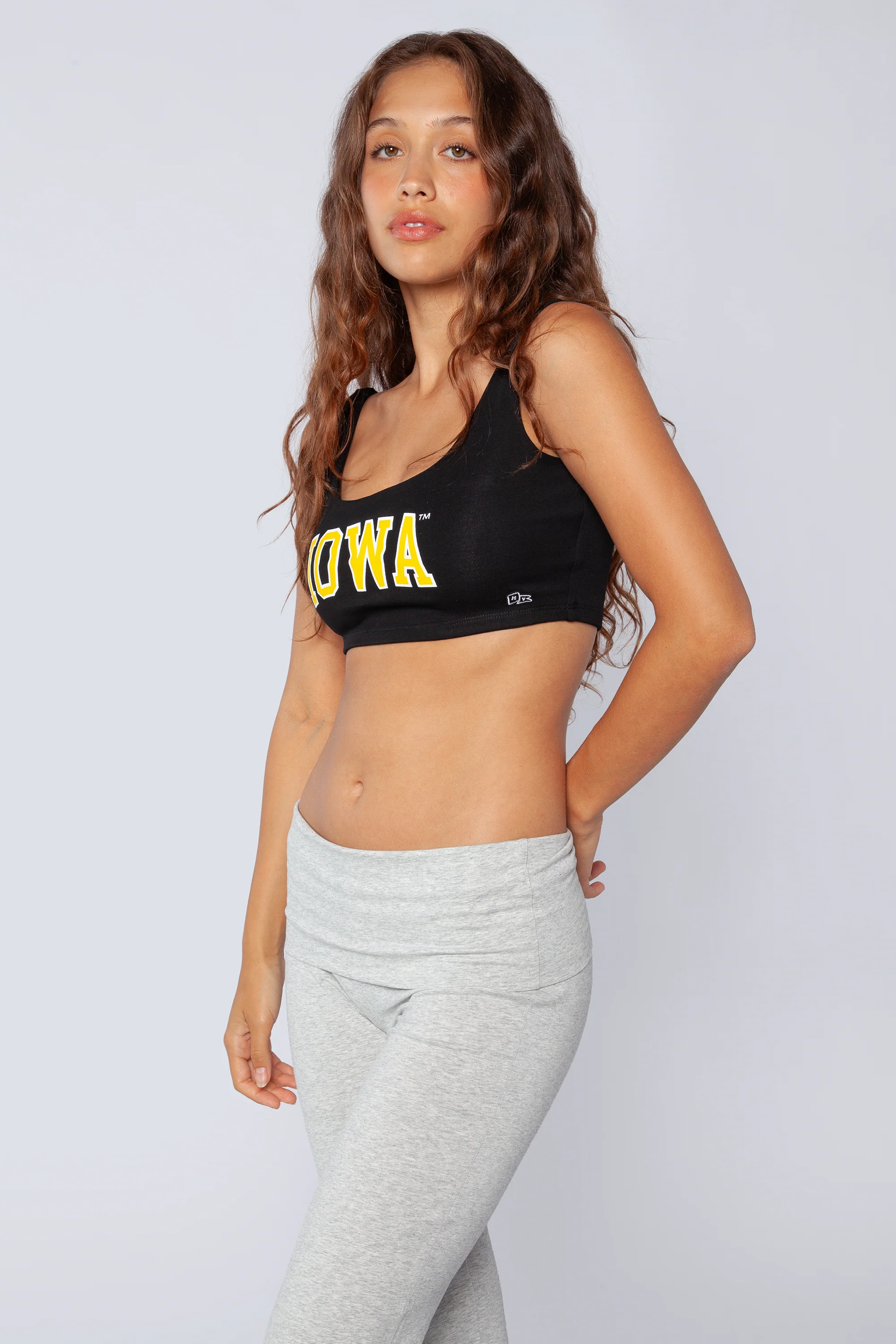 University of Iowa Scoop Neck Crop Top - Image 5