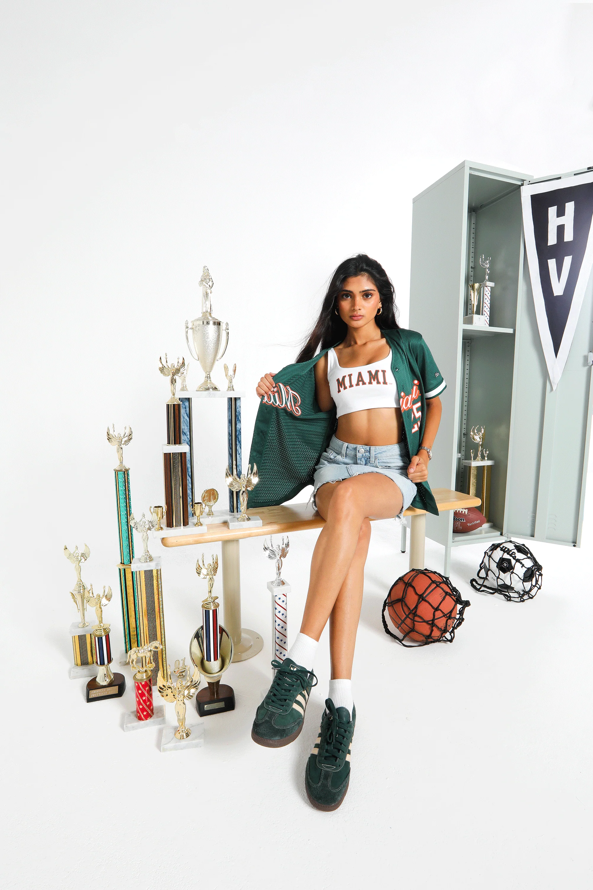 University of Miami Scoop Neck Crop Top - Image 12