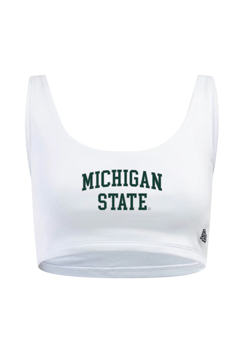 Michigan State Scoop Neck Crop Top - Image 10
