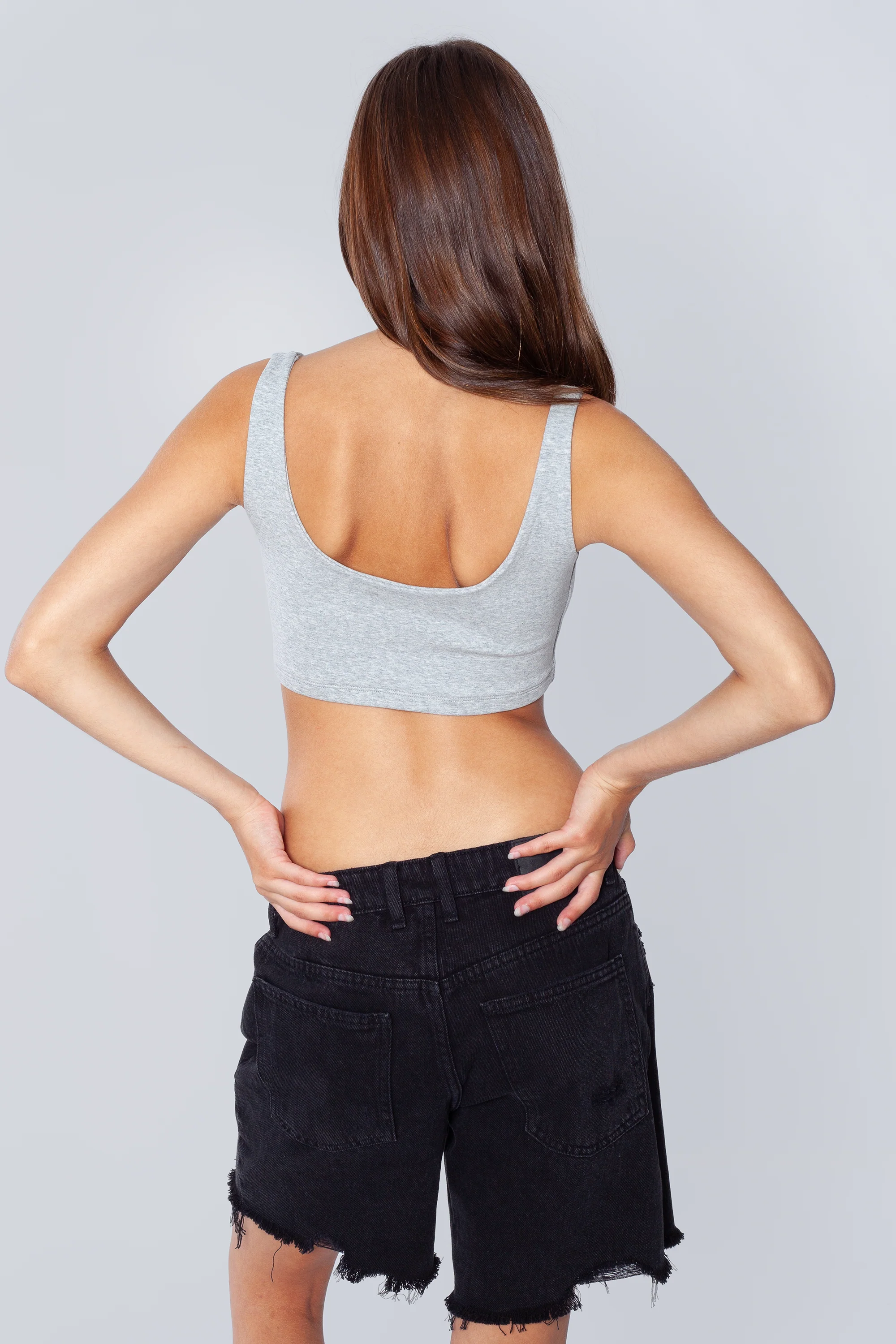 Michigan State Scoop Neck Crop Top - Image 9