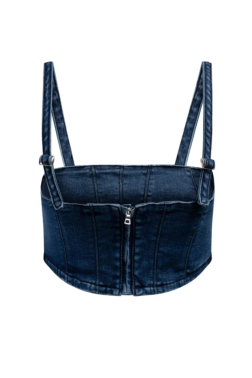 North Carolina A&T State Denim Corset - Image 4