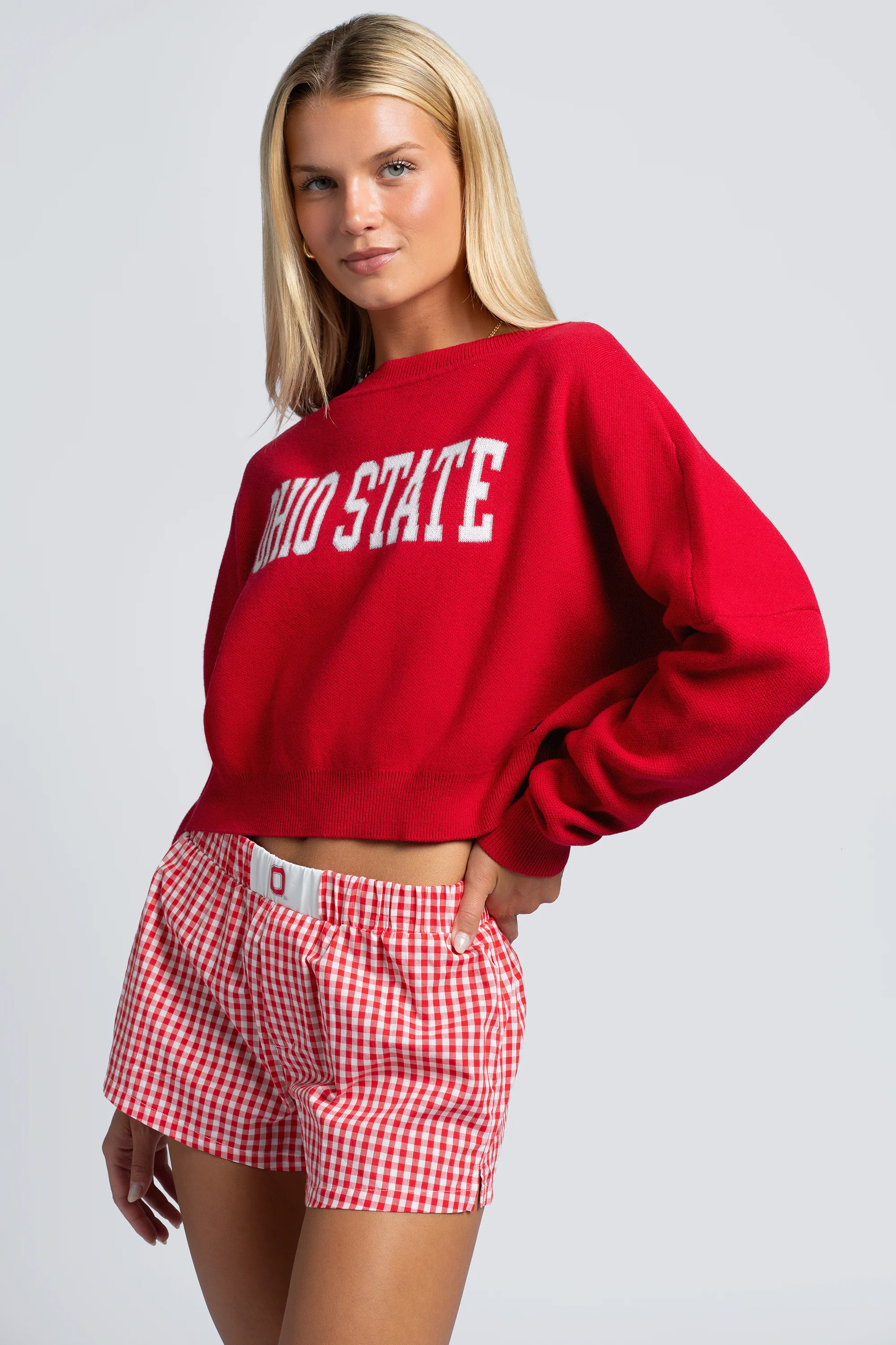 Ohio State Gameday Gingham Shorts - Image 2