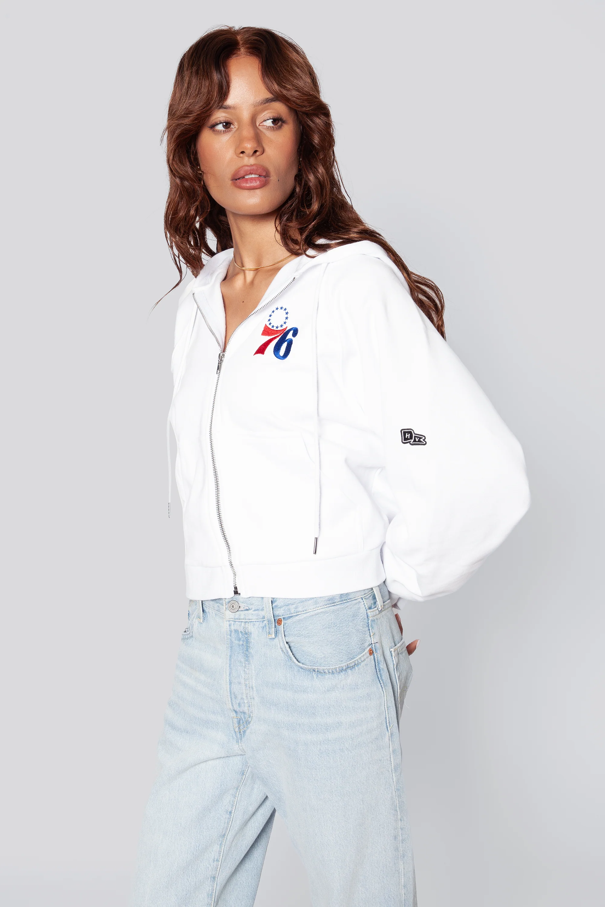 Philadelphia 76ers Raglan Zip-Up - Image 2