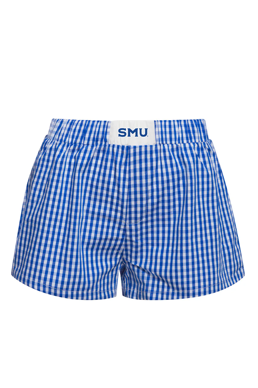 Southern Methodist University Gameday Gingham Shorts - Image 6