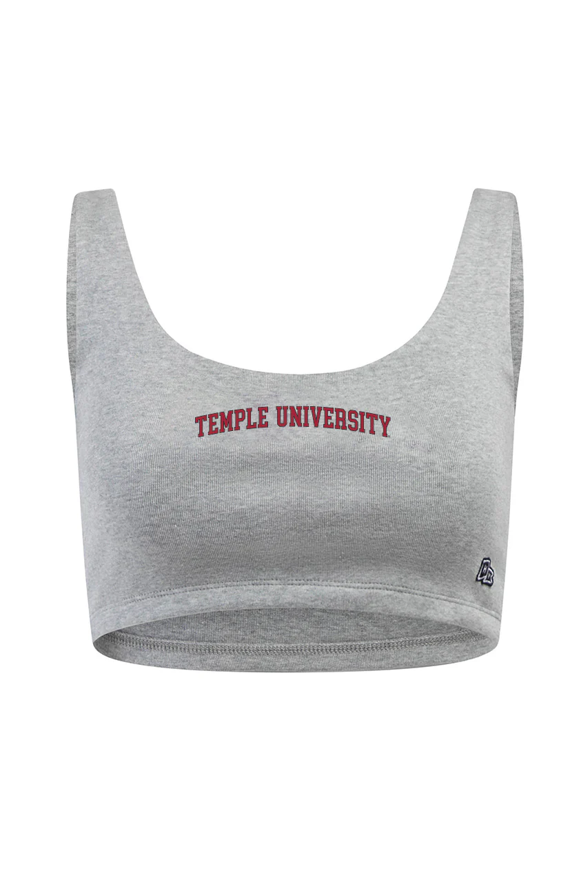 Temple University Scoop Neck Crop Top - Image 5