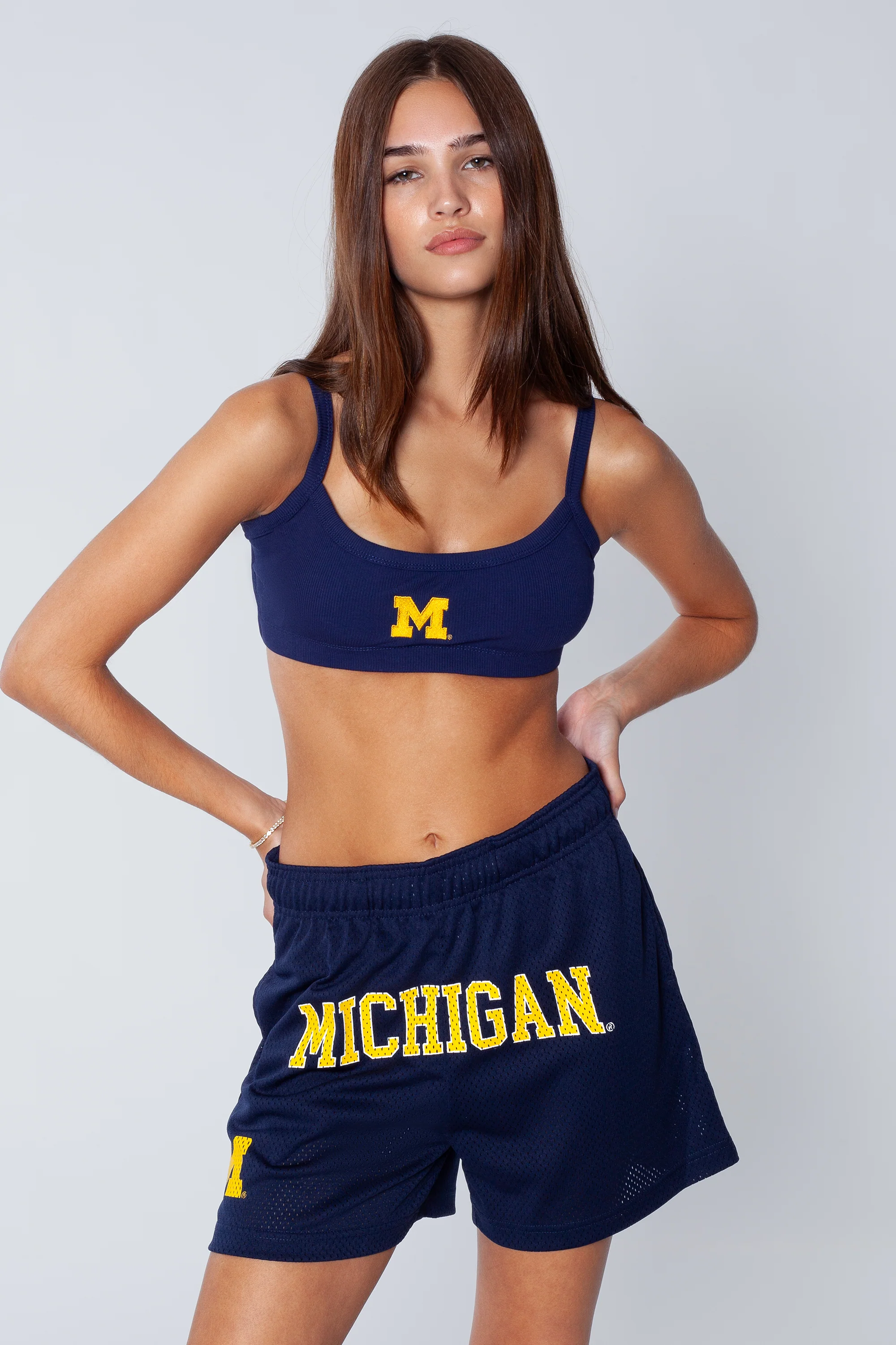 University of Michigan Rib Bra Top