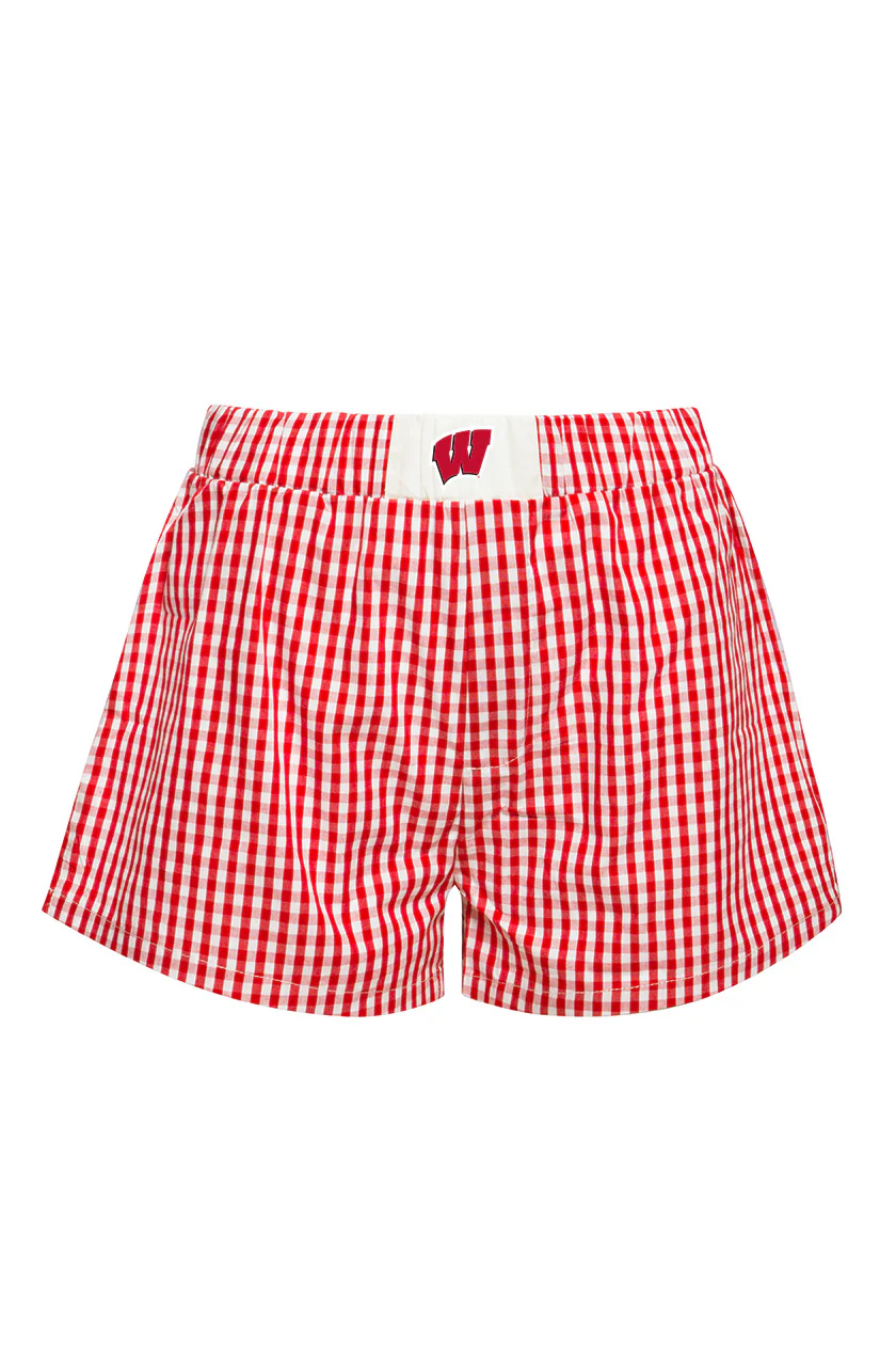 University of Wisconsin Gameday Gingham Shorts - Image 4