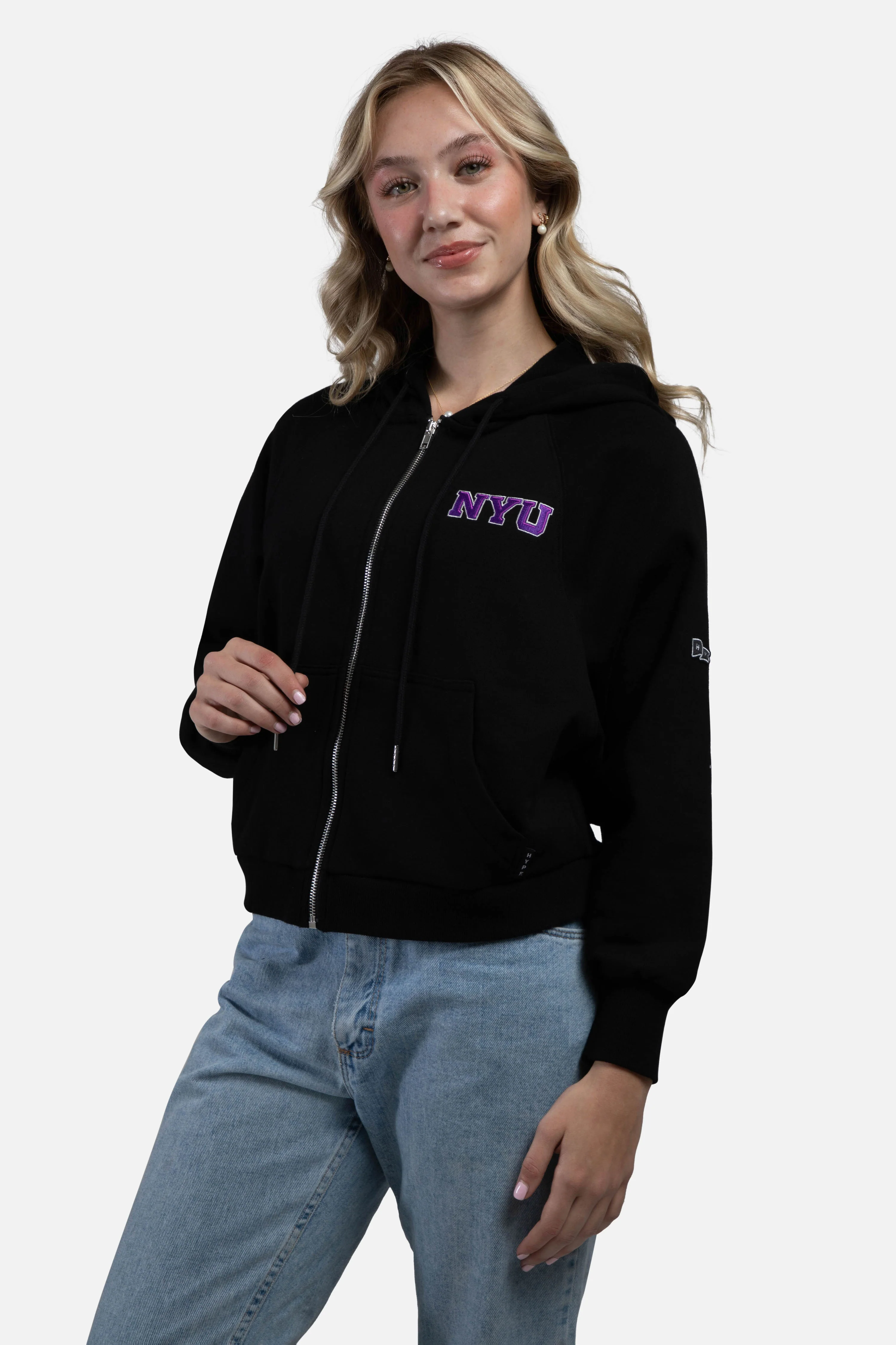 NYU Raglan Zip Up - Image 2