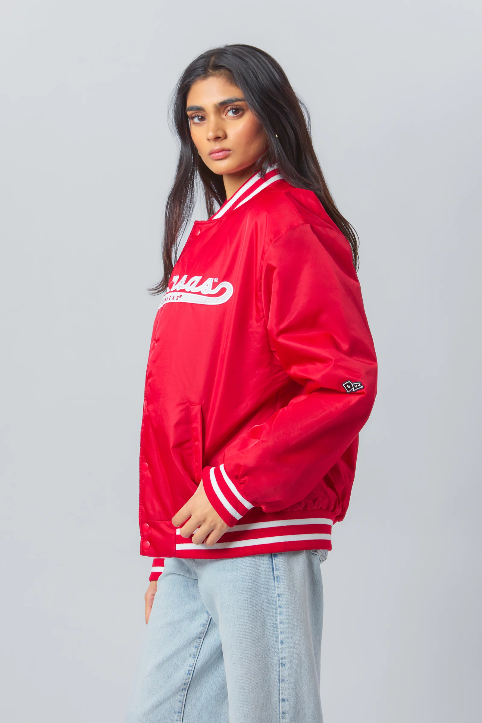 Arkansas A-Game Varsity Jacket - Image 3