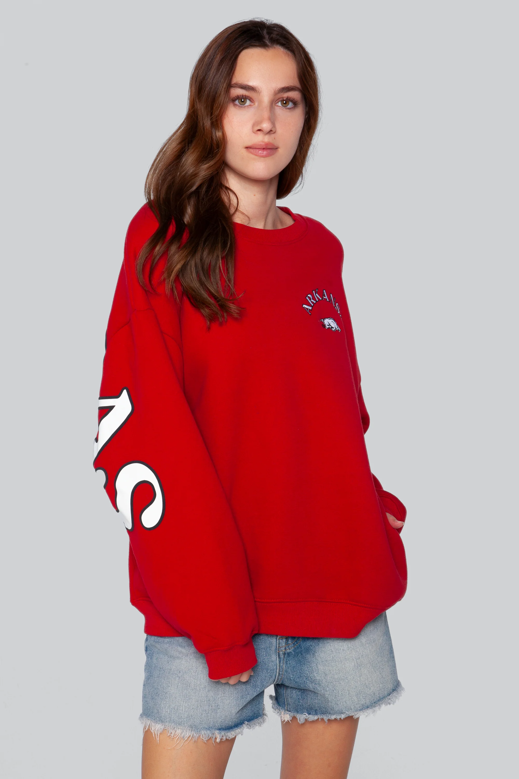 University of Arkansas Oversized Crewneck - Image 2