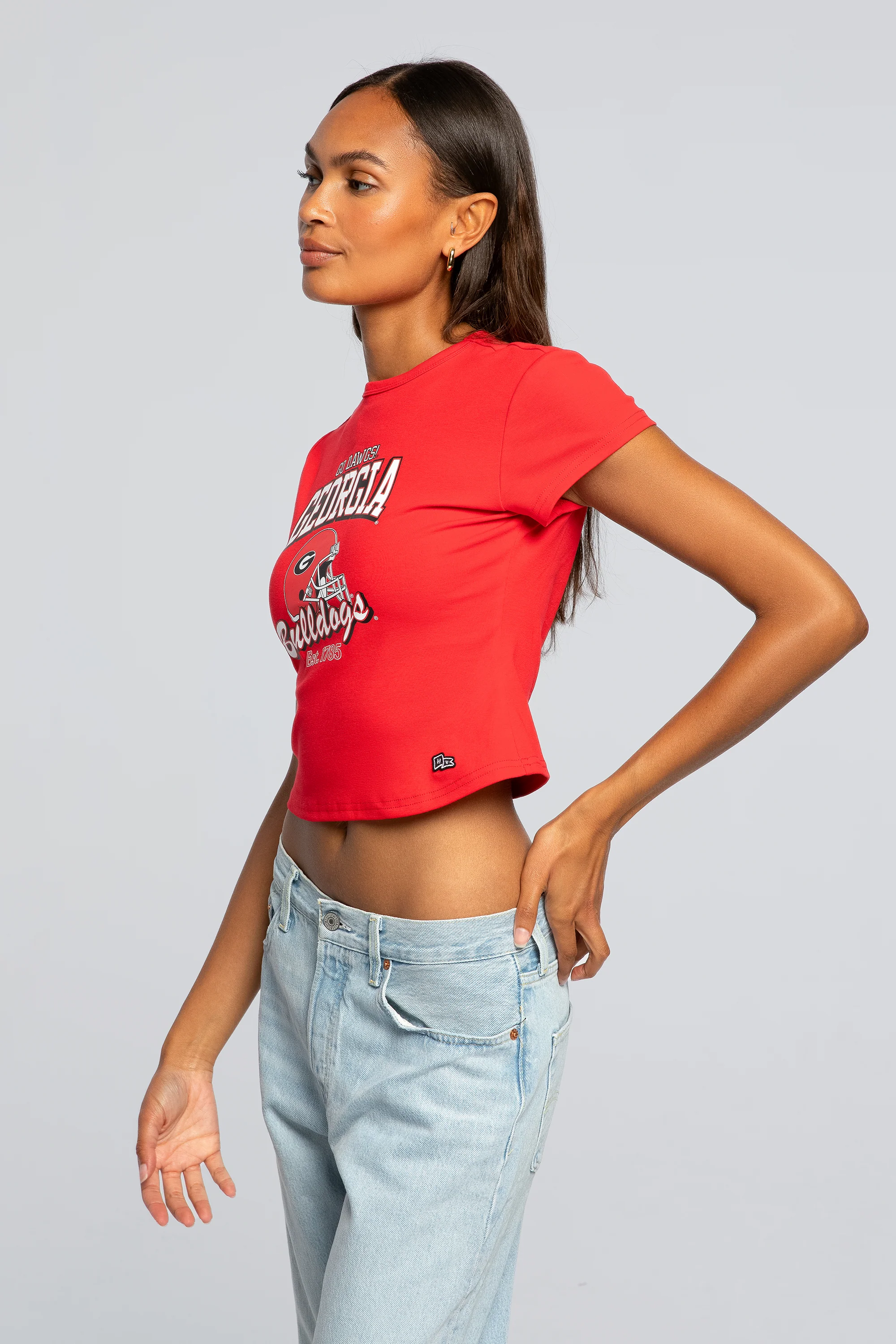University of Georgia Vintage Baby Tee - Image 2