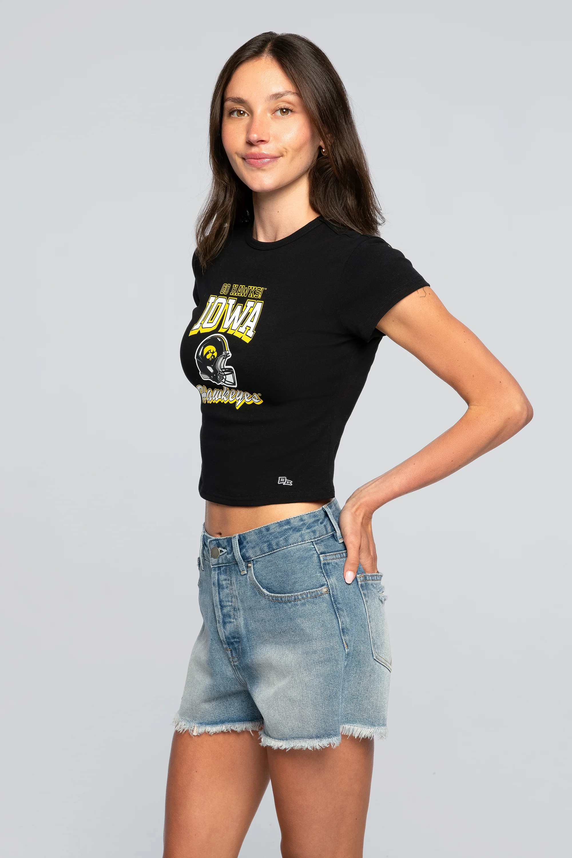 University of Iowa Vintage Baby Tee - Image 2