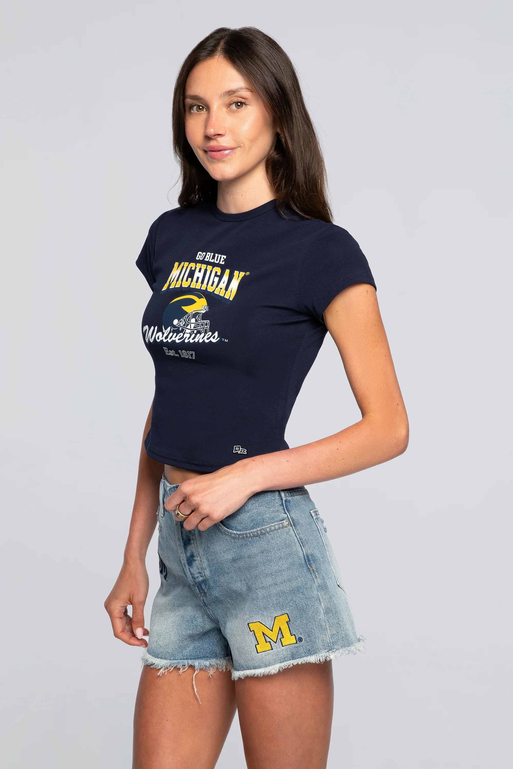University of Michigan Vintage Baby Tee - Image 2