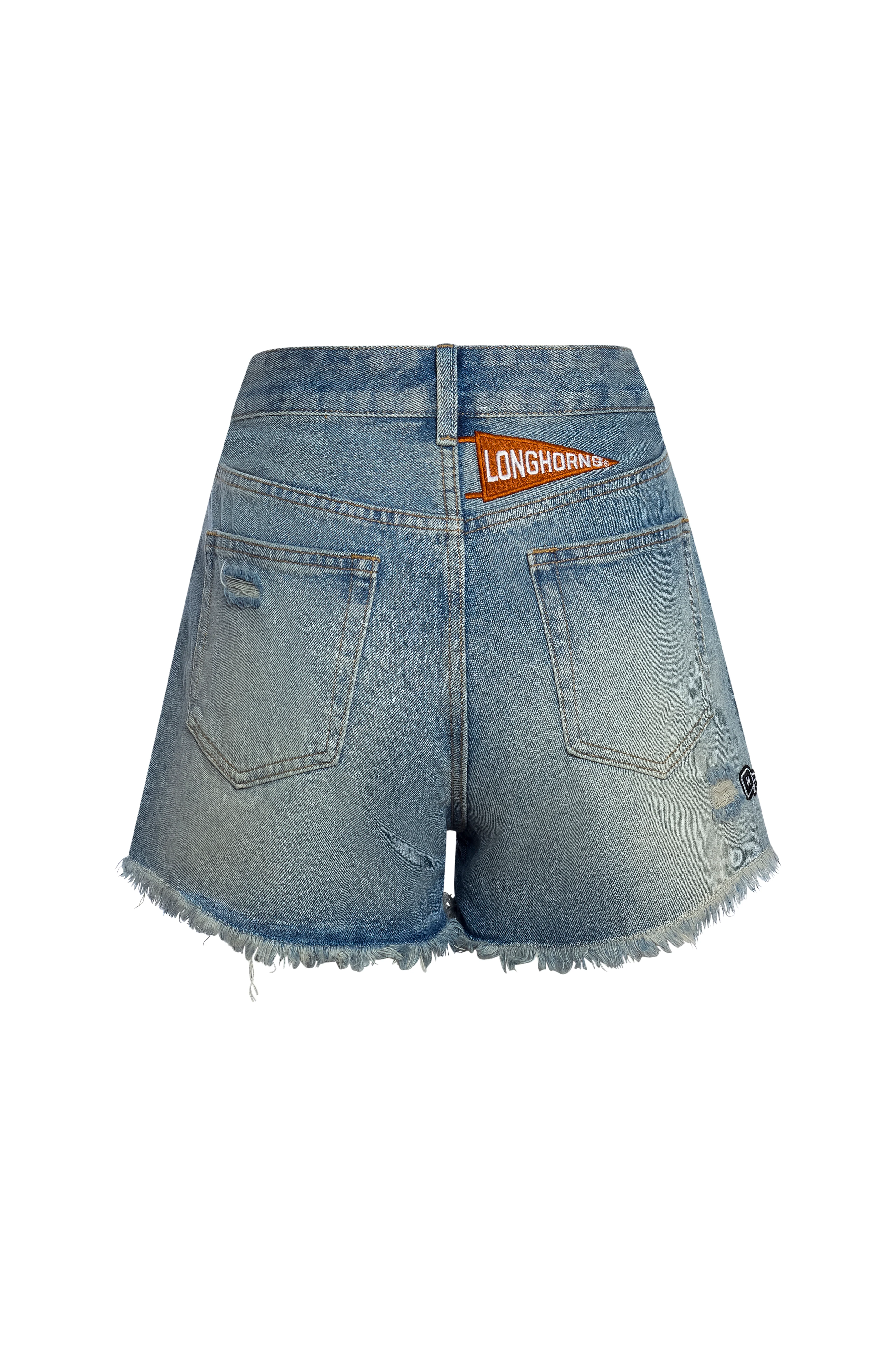 UT Austin Denim Patched Shorts - Image 8